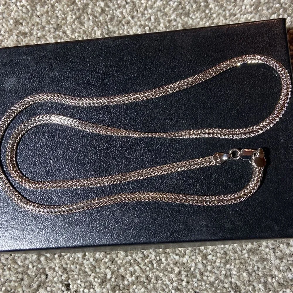 24K GOLD PLATED SILVER THICK CABLE NECKLACE
